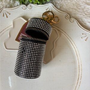 Sparkling Rhinestone Keychain Holder